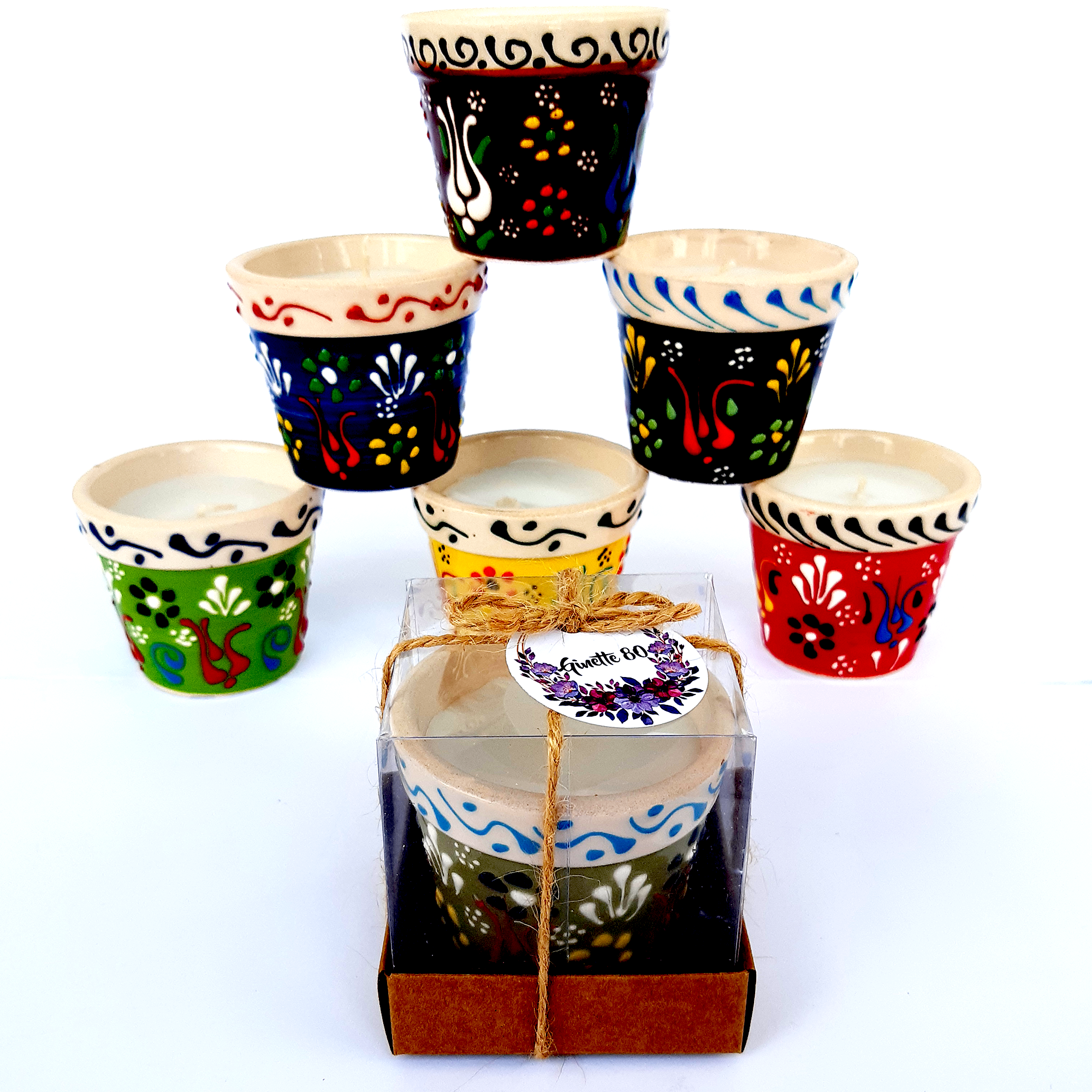 detalles boda para invitados, vela en vasija de cerámica personalizadas Regalito Invitados, regalito ideal como regalo recuerdos communion Bautizo, Boda