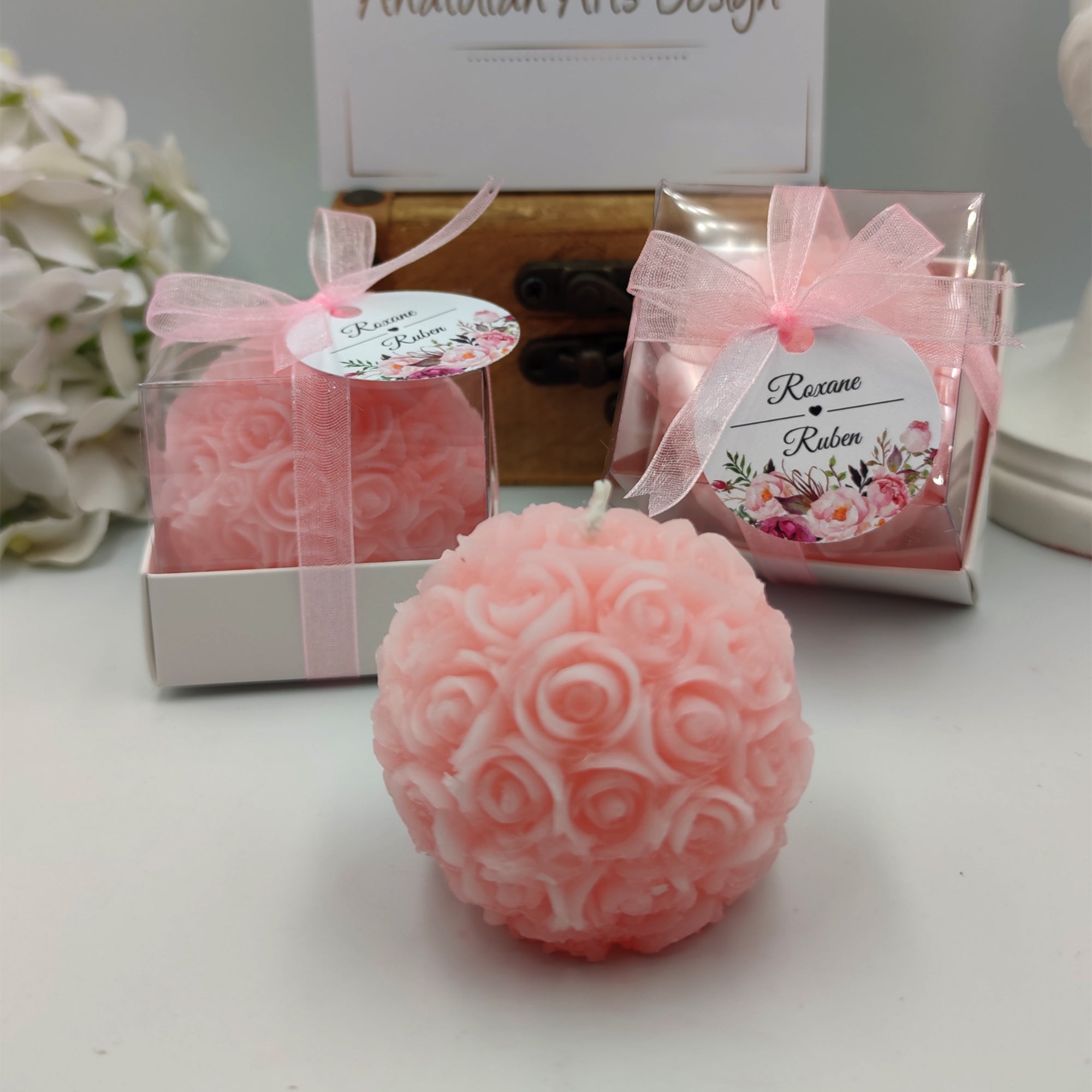 detalles boda para invitados, velas rosas personalizadas Detalles Comunion, Bautizo, Boda, Regalito Invitados, ideal como regalo recuerdos comunion