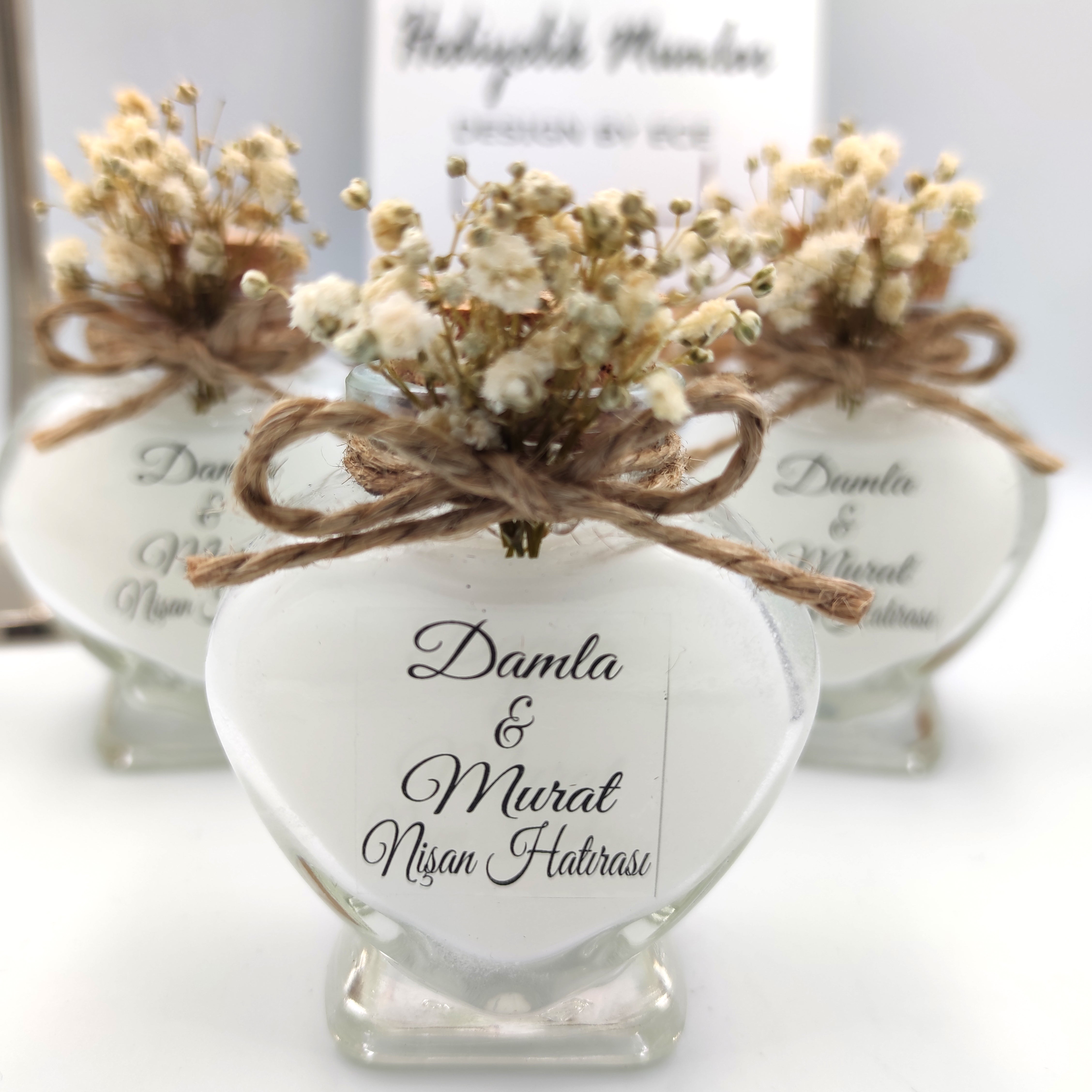 Recuerdo de vela de boda en forma de corazón, regalo de fiesta para invitados en bodas, despedidas de soltera