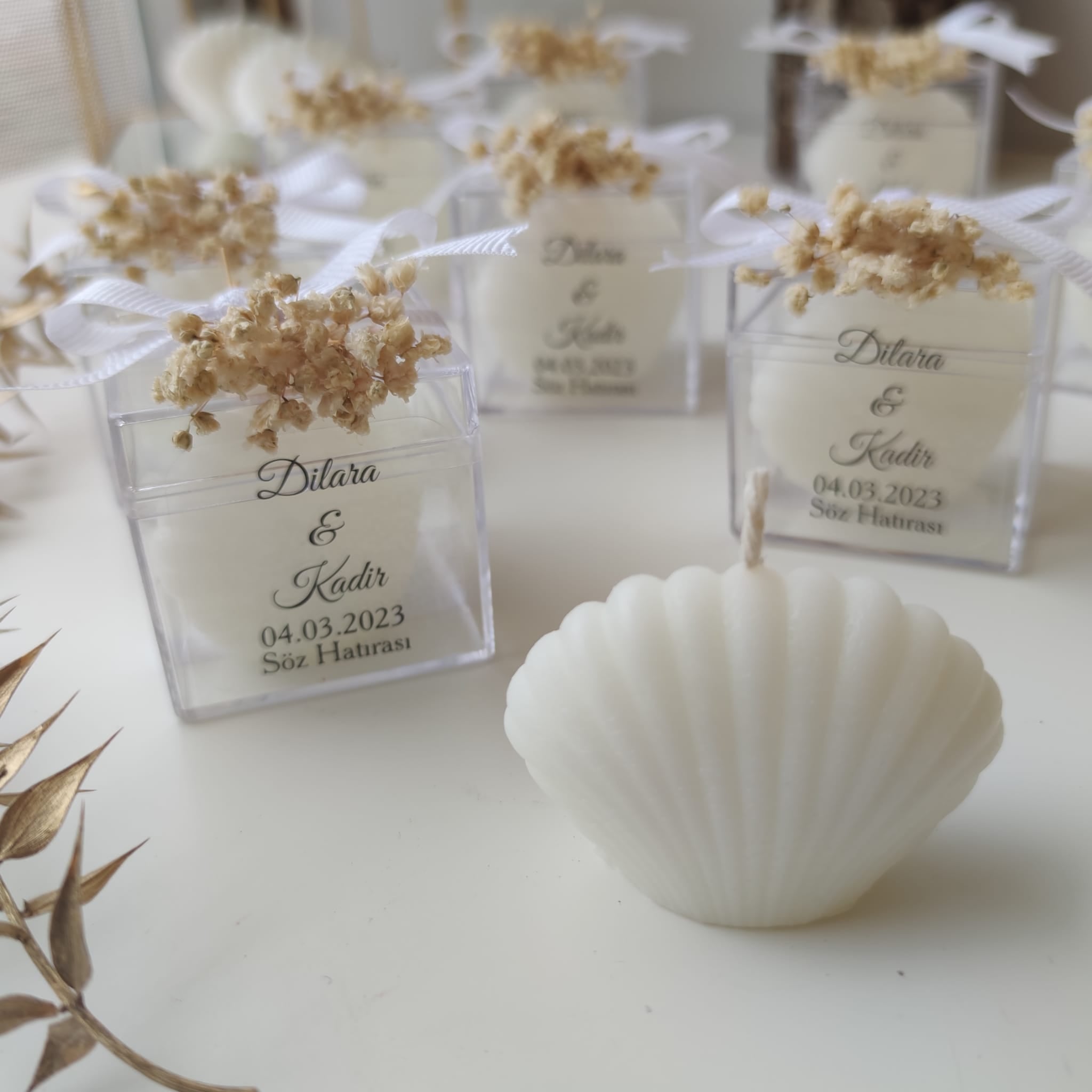 Recuerdos de boda a granel Imán de nevera de epoxi con caja para despedida de soltera