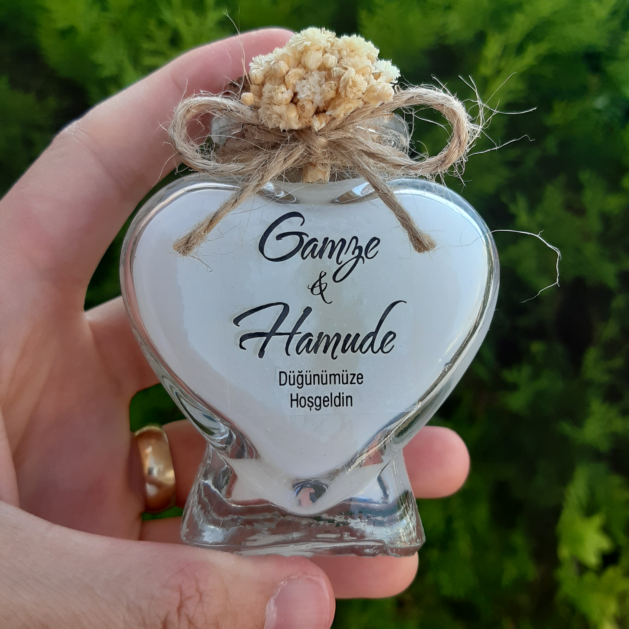 detalles boda para invitados, vela en vaso con forma de corazón personalizadas Regalito Invitados, regalito ideal como regalo recuerdos communion Bautizo, Boda