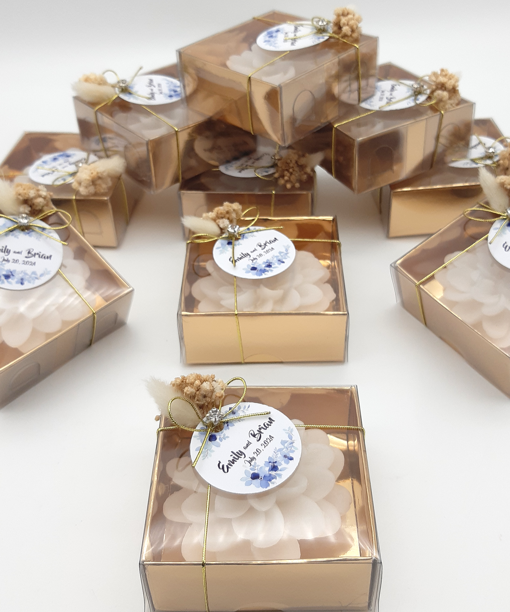 detalles boda para invitados, vela con forma de flor de loto personalizadas Detalles Comunion, Bautizo, Boda, Regalito Invitados, ideal como regalo recuerdos comunion  