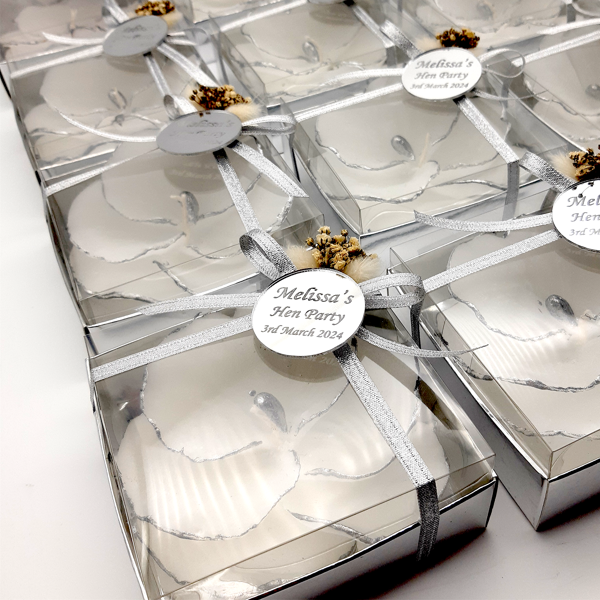 Detalles de boda para invitados, flor de orquídea en forma de vela personalizado, Comunión, Bautizo, detalles de boda, regalo para invitados, ideal como recuerdo de comunión