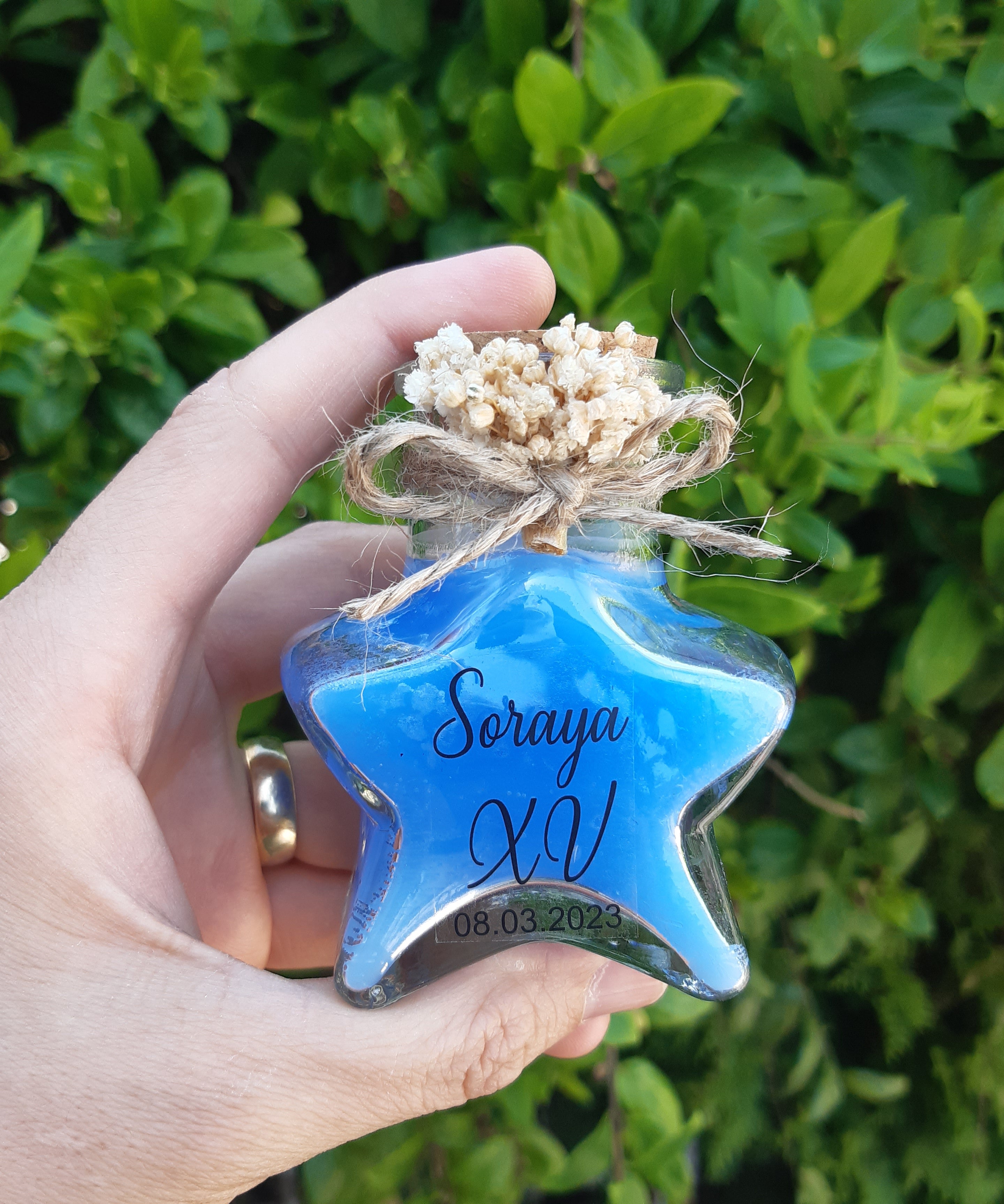 detalles boda para invitados, vela en cristal estrella personalizadas regalito ideal como regalo recuerdos comunion Bautizo, Boda, Regalito Invitados,