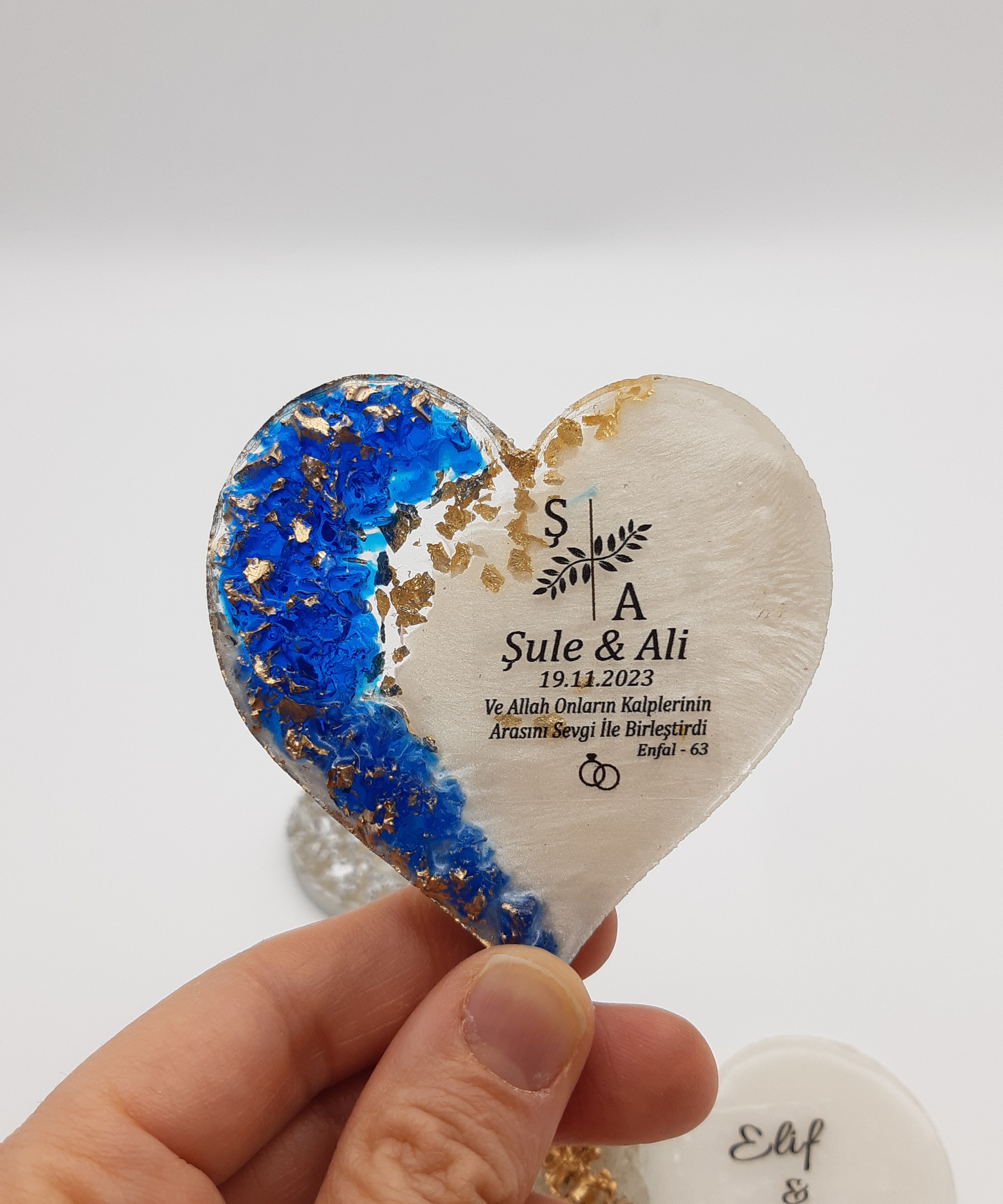 Detalles de boda para invitados, imán de nevera epoxi personalizado, Comunión, Bautizo, detalles de boda, regalo para invitados, ideal como recuerdo de comunión