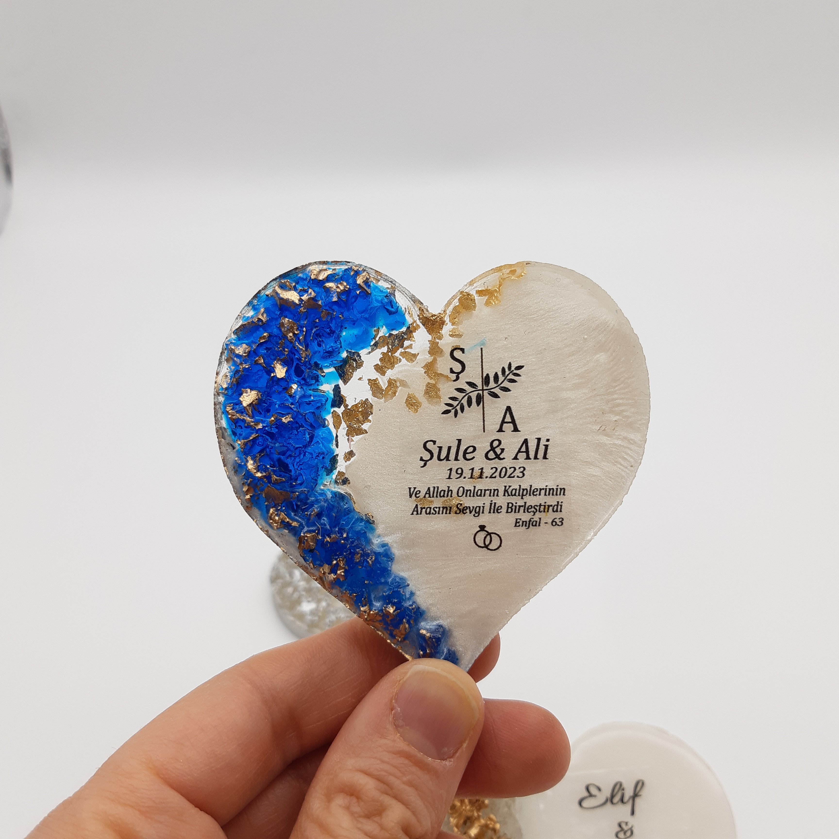 Detalles de boda para invitados, imán de nevera epoxi personalizado, Comunión, Bautizo, detalles de boda, regalo para invitados, ideal como recuerdo de comunión