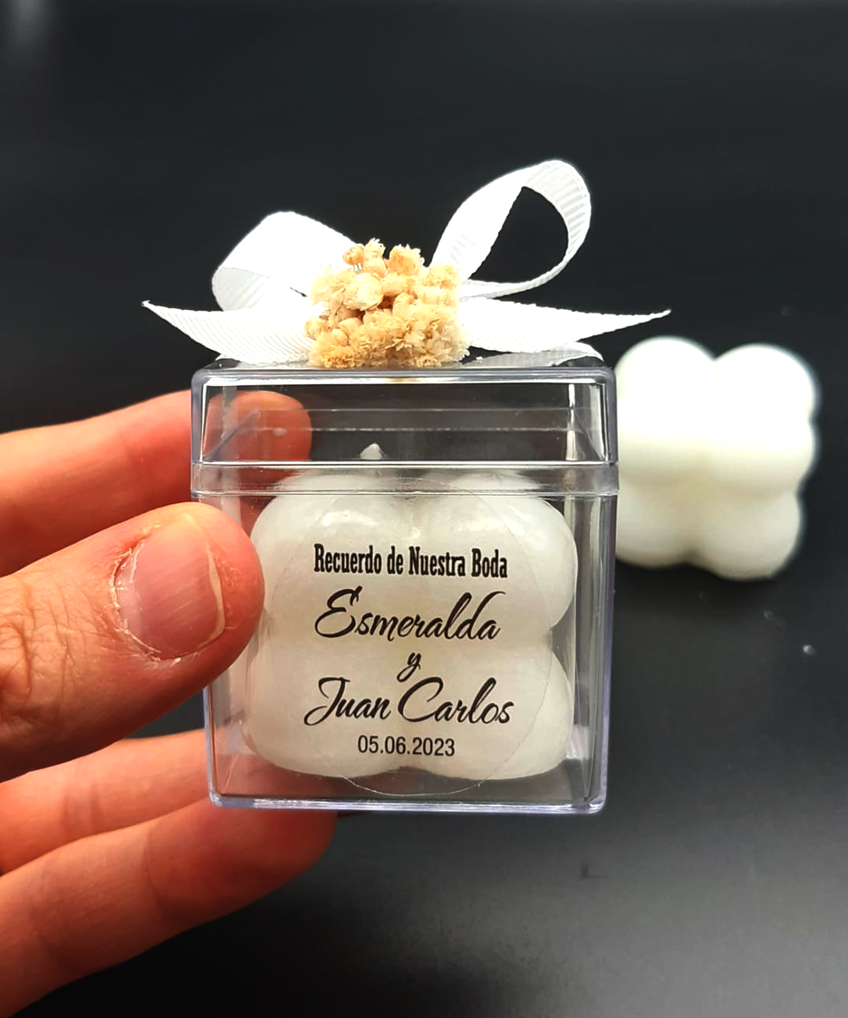 detalles boda para invitados, regalito ideal como regalo recuerdos communion vela de burbujas personalizadas Regalito Invitados, Bautizo, Boda