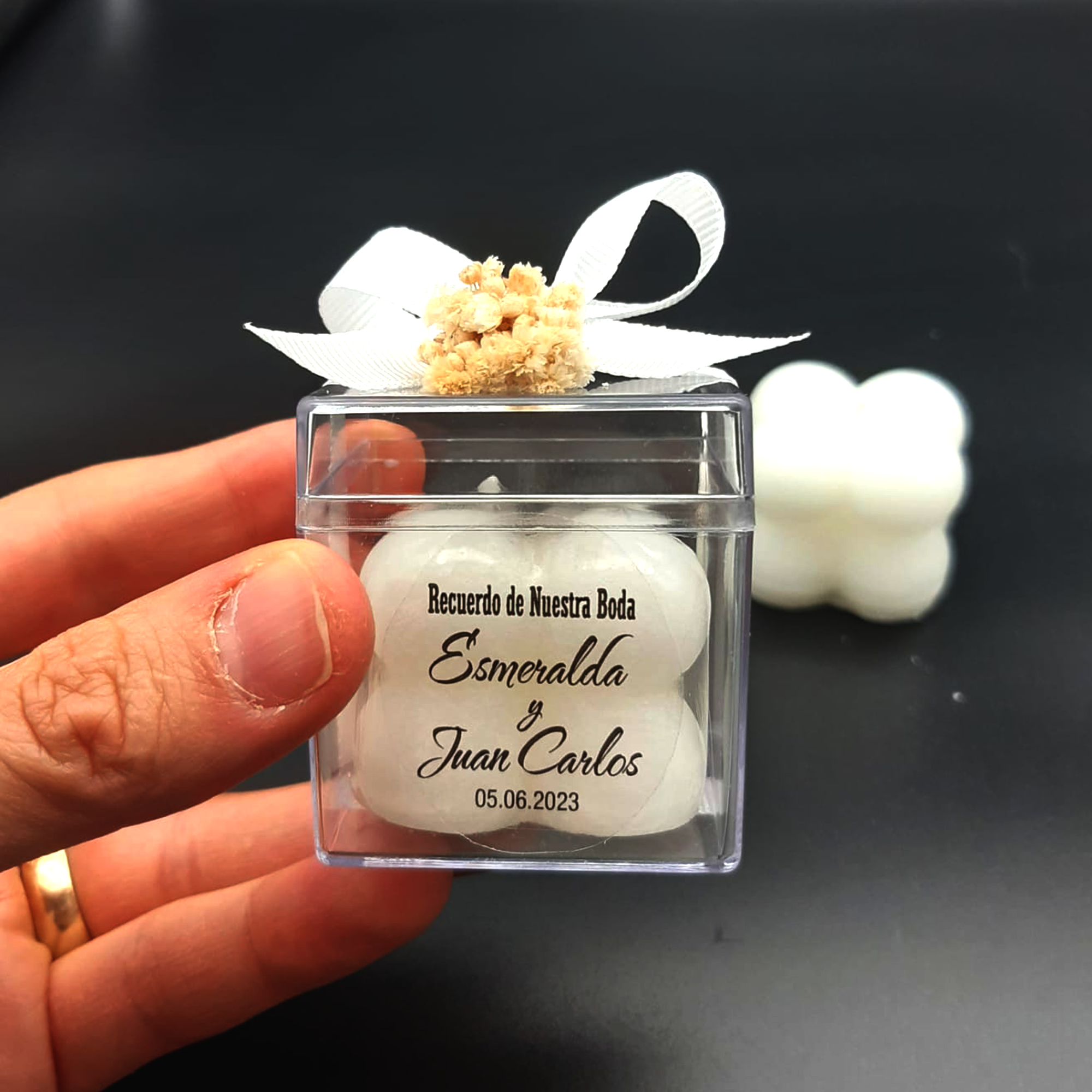 detalles boda para invitados, regalito ideal como regalo recuerdos communion vela de burbujas personalizadas Regalito Invitados, Bautizo, Boda