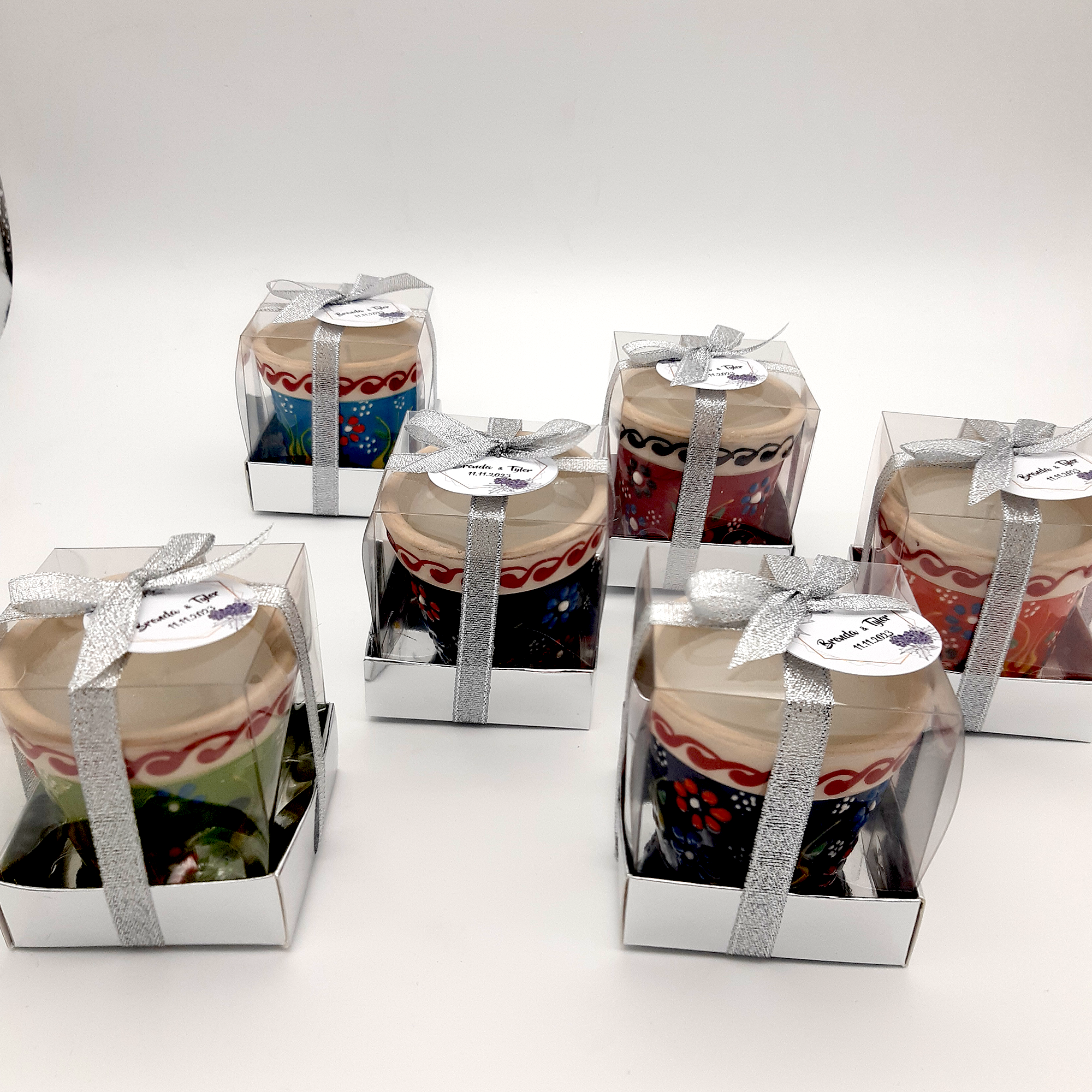 detalles boda para invitados, vela en vasija de cerámica personalizadas Regalito Invitados, regalito ideal como regalo recuerdos communion Bautizo, Boda