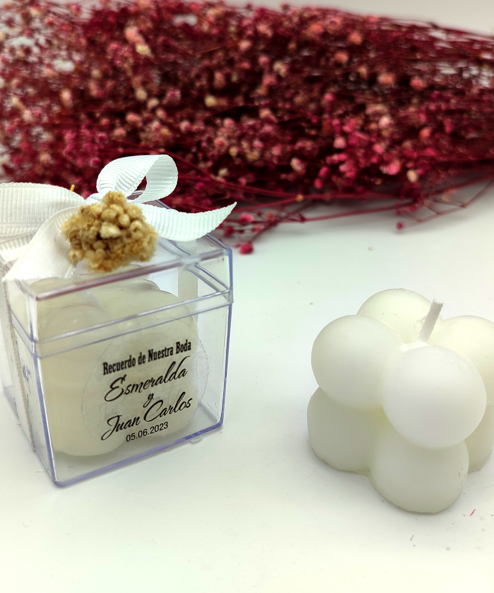 detalles boda para invitados, regalito ideal como regalo recuerdos communion vela de burbujas personalizadas Regalito Invitados, Bautizo, Boda