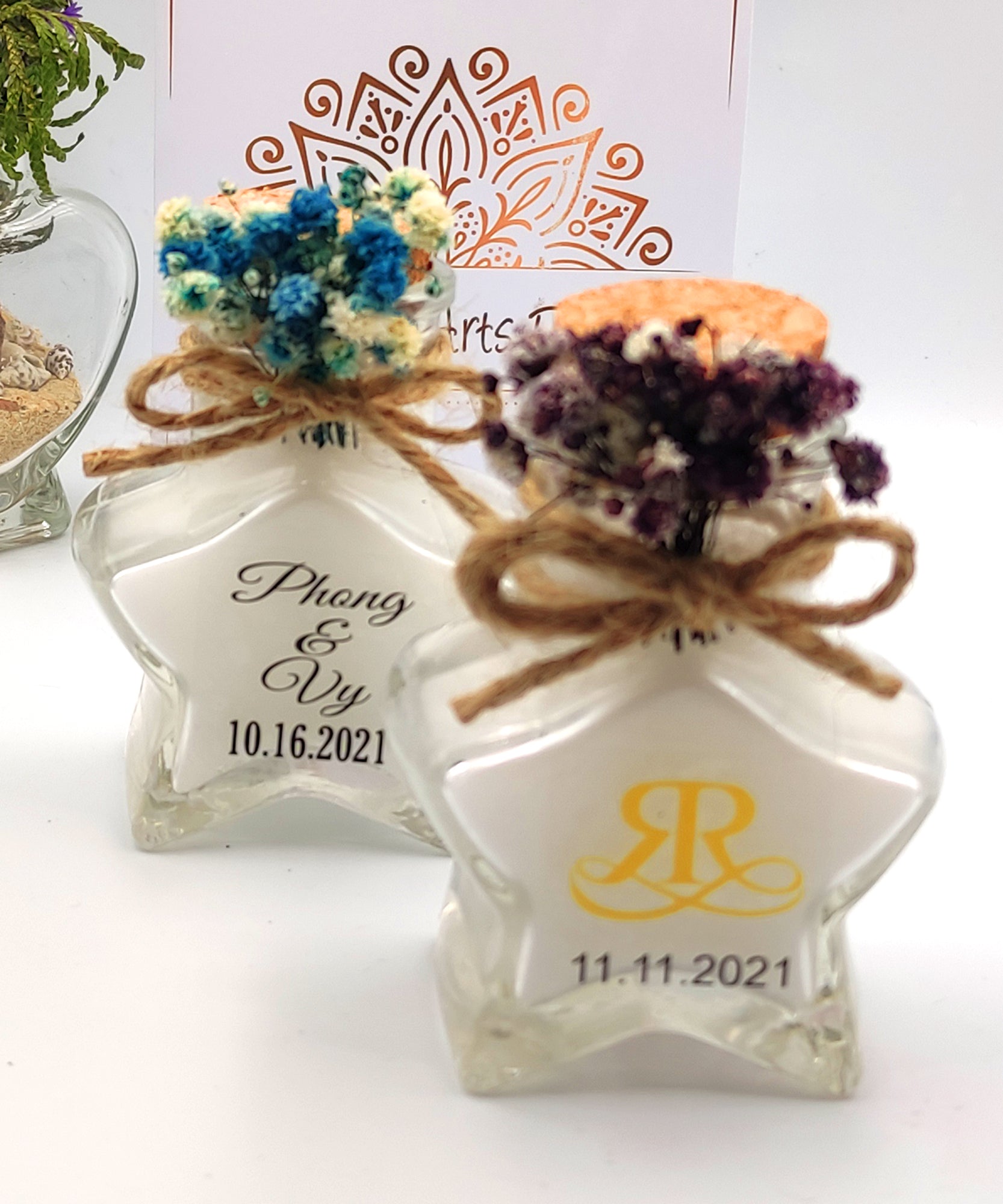 detalles boda para invitados, vela en cristal estrella personalizadas regalito ideal como regalo recuerdos comunion Bautizo, Boda, Regalito Invitados,