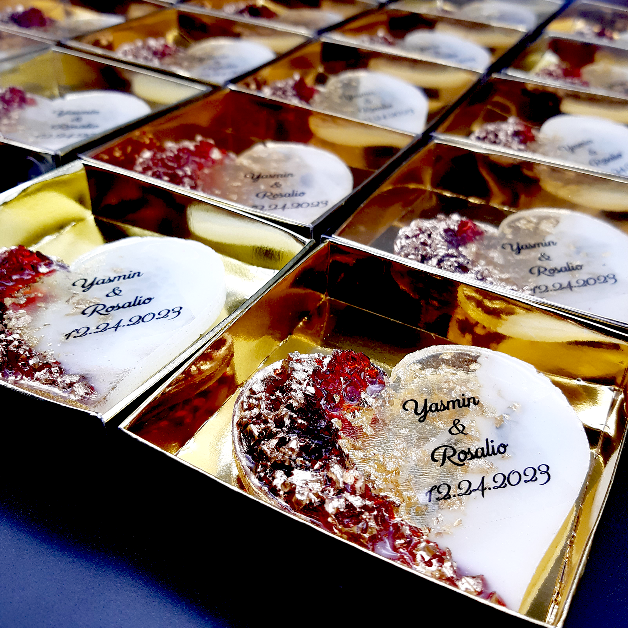 Detalles de boda para invitados, imán de nevera epoxi personalizado, Comunión, Bautizo, detalles de boda, regalo para invitados, ideal como recuerdo de comunión