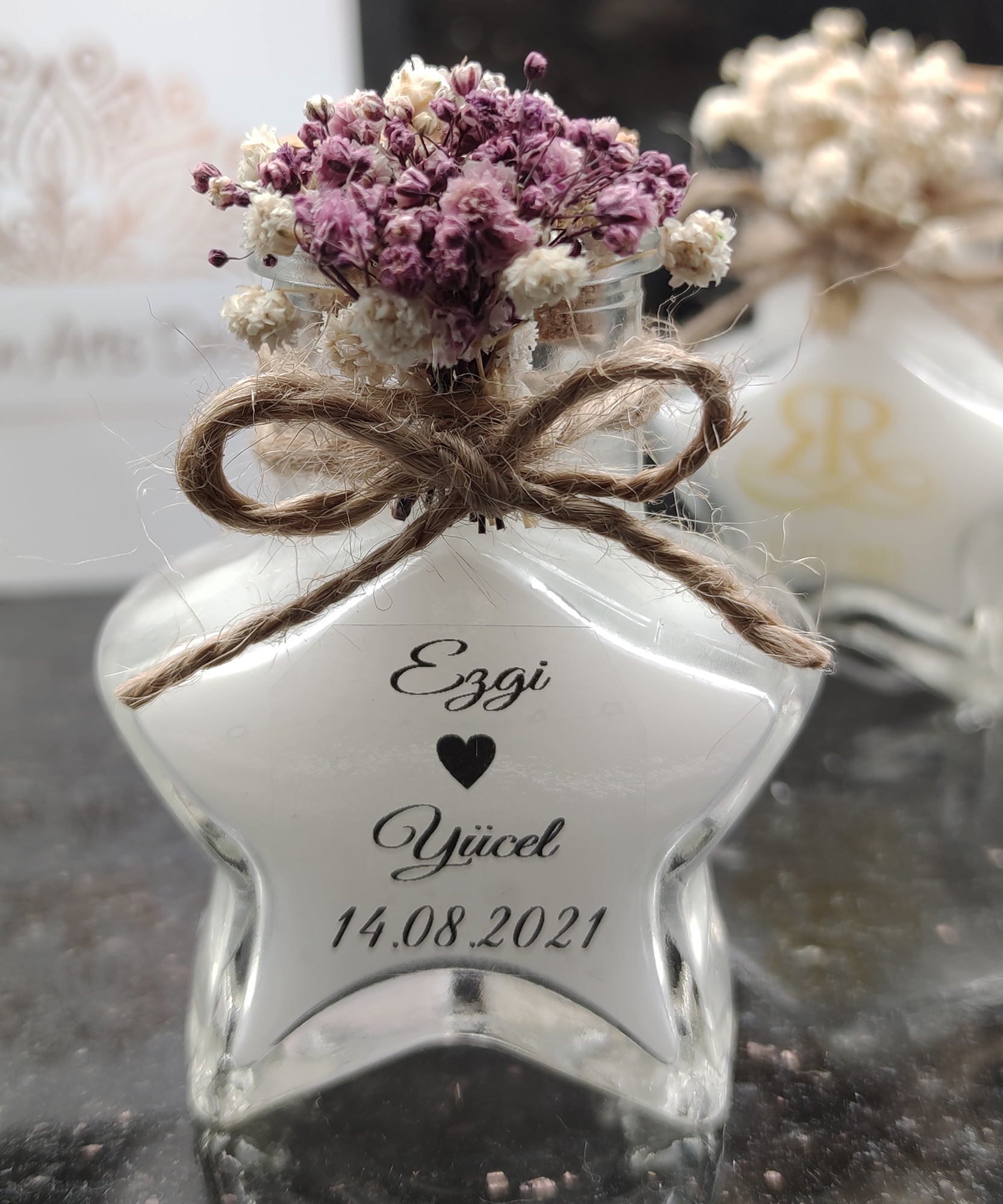 Recuerdo de vela de boda en forma de estrella, obsequio de devolución para invitados en bodas, despedidas de soltera