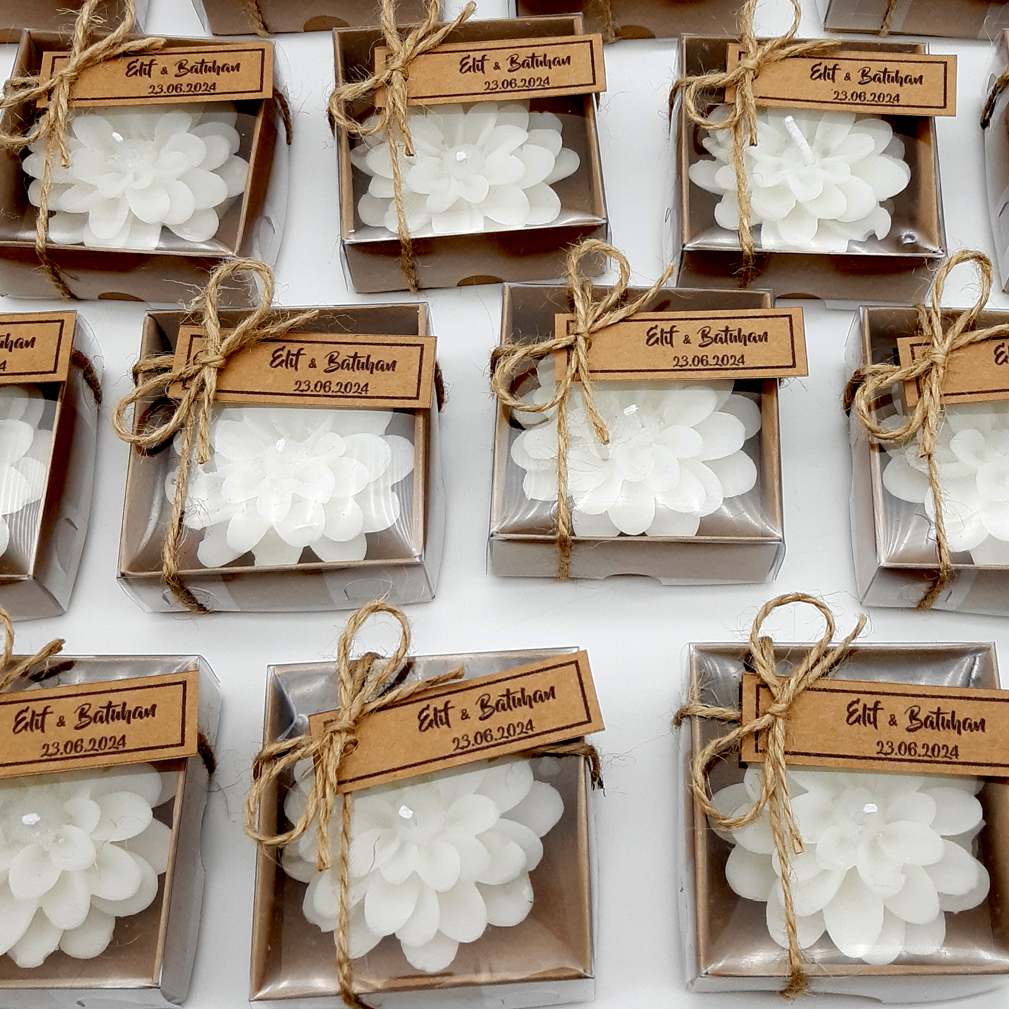 Ideal como regalo recuerdos comunion  detalles boda para invitados, vela con forma de flor de loto personalizadas Detalles Comunion, Bautizo, Boda, Regalito Invitados, i 