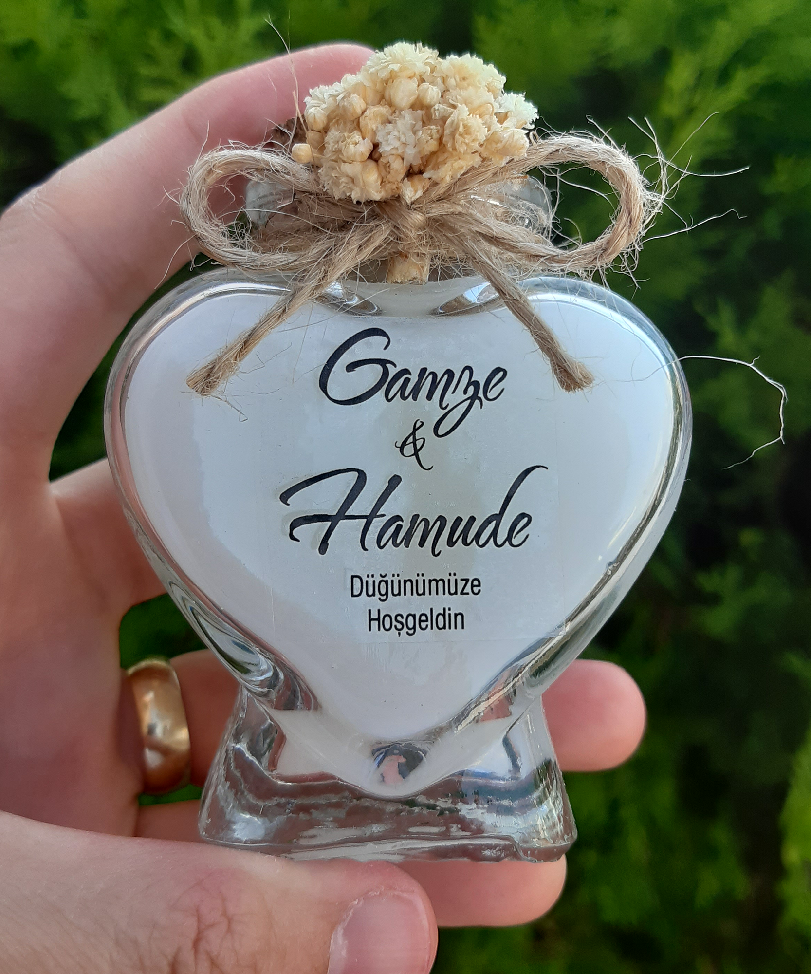 detalles boda para invitados, vela en vaso con forma de corazón personalizadas Regalito Invitados, regalito ideal como regalo recuerdos communion Bautizo, Boda